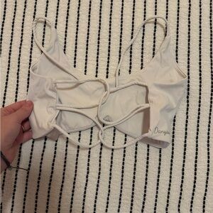 White gym  Strappy Bralette